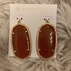 Kendra Scott Gold and burnt orange Danielle